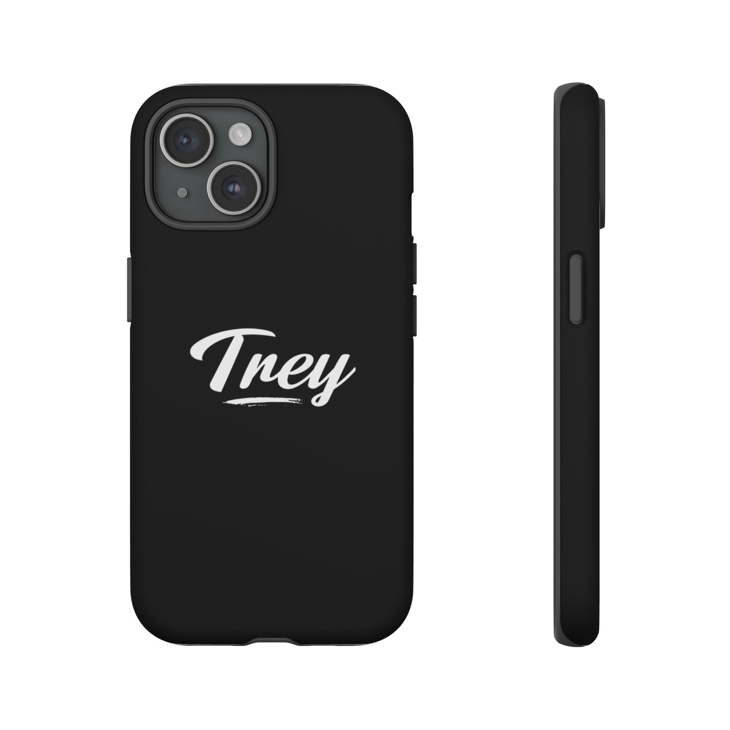 Trey Phone Case featuring durable materials, UV protection, and a sleek 3D design, ideal for minimalist styles and daily use - Trey Clothing