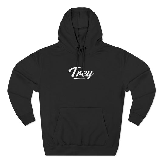 Trey Hoodie OG with adjustable drawstrings and spacious kangaroo pocket, perfect for casual wear and comfort - Trey Clothing