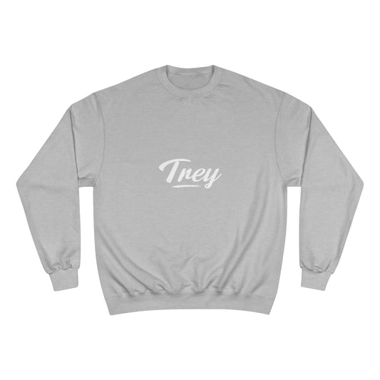 Trey Sweatshirt made with a 50% cotton, 50% polyester blend for comfort, featuring ribbed collar, cuffs, and a sewn-in logo for durability - Trey Clothing